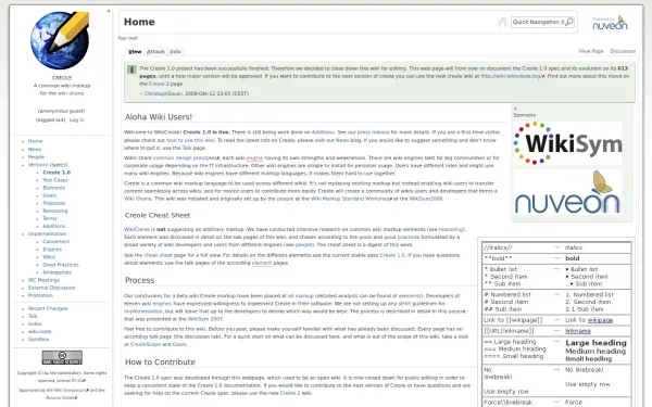 wikicreole.org