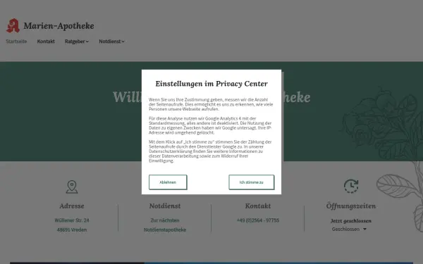 www.marien-apotheke-vreden-app.de