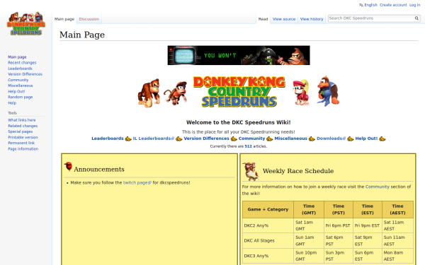 dkcspeedruns.com