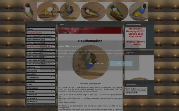 www.gouldamadinen-welt.de