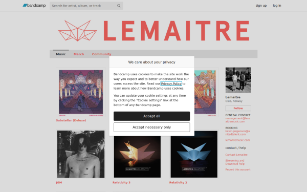 lemaitremusic.bandcamp.com