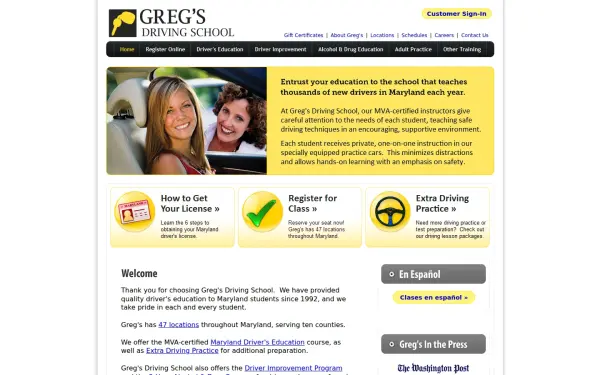 www.gregsdrivingschool.net