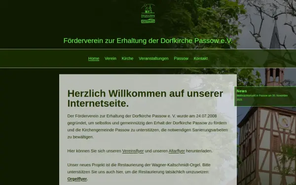 dorfkirche-passow.de