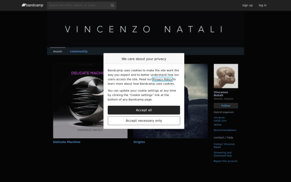 vincenzonatali.bandcamp.com