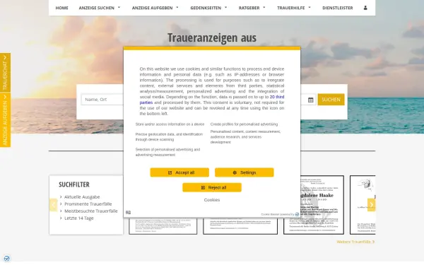trauer.hildesheimer-allgemeine.de