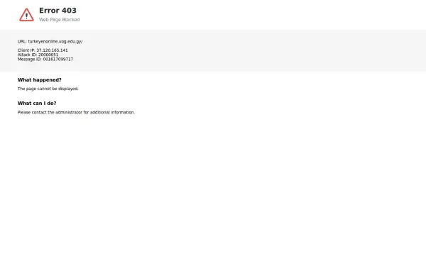 turkeyenonline.uog.edu.gy