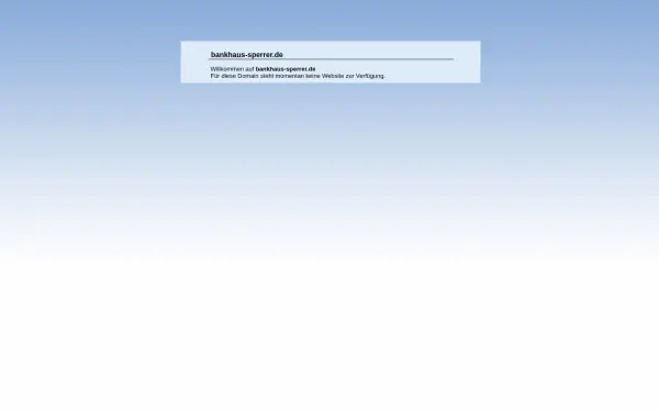 bankhaus-sperrer.de