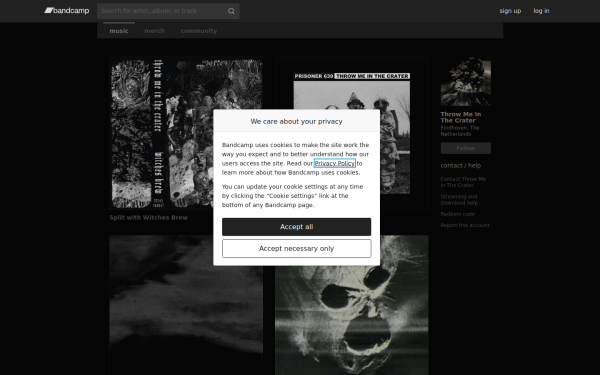 throwmeinthecrater.bandcamp.com