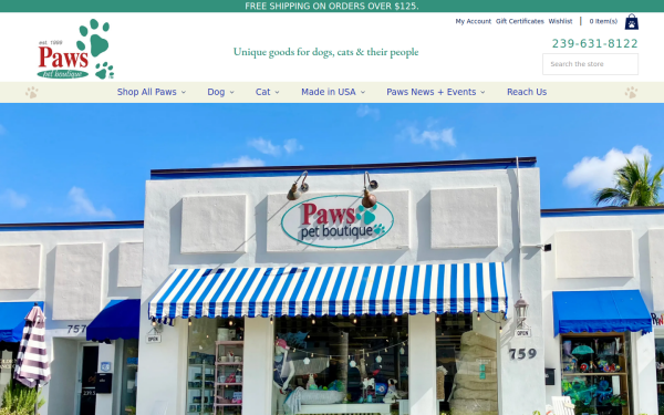 www.pawspetboutique.com