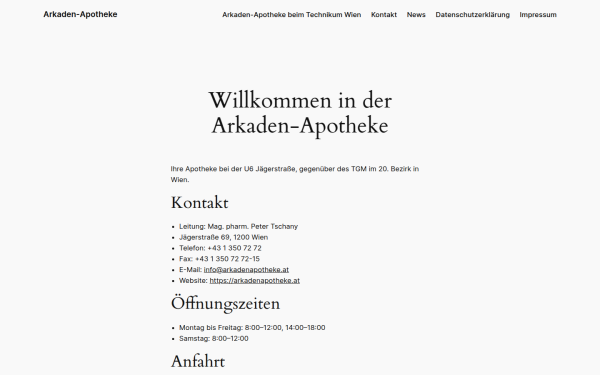 arkadenapotheke.at