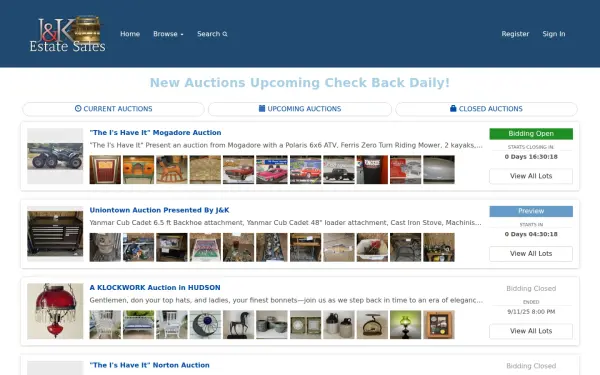 jkestateauctions.com