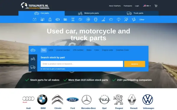 www.totalparts.nl