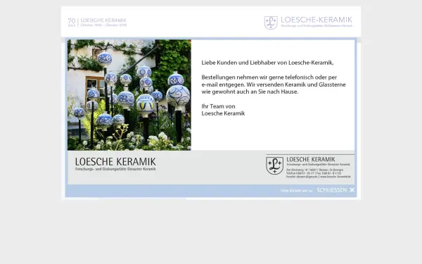 loesche-keramik.de