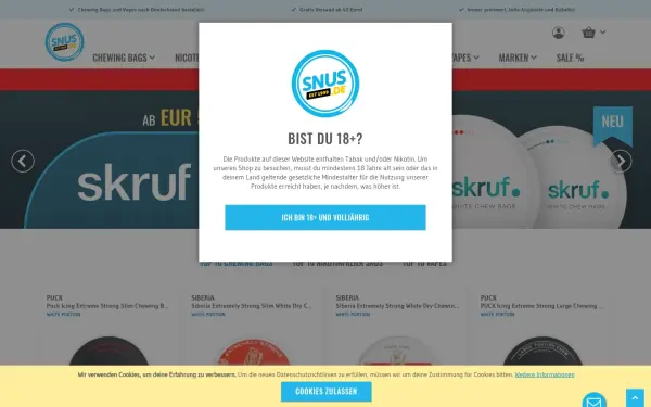 www.snus.de