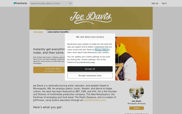 joedavispoetry.bandcamp.com