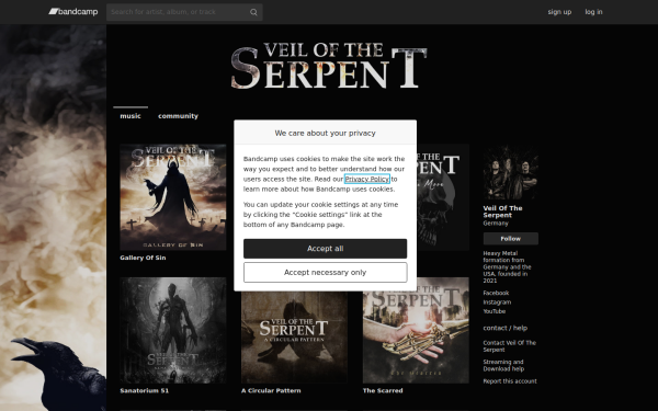veiloftheserpent.bandcamp.com
