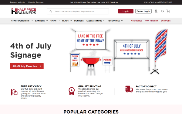 www.halfpricebanners.com