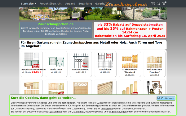 www.zaunschnaeppchen.de