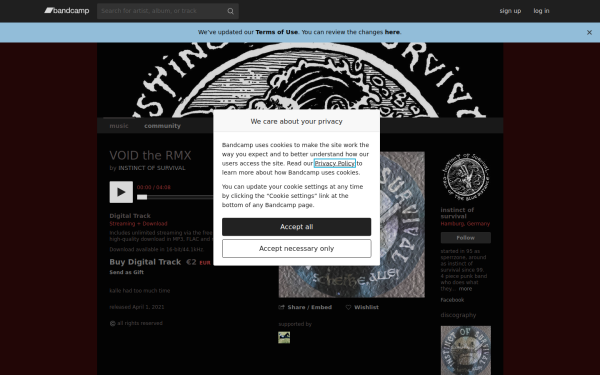 instinctofsurvival.bandcamp.com