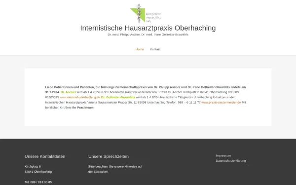 hausarzt-oberhaching.de