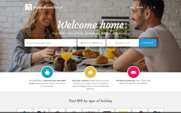 www.bedandbreakfast.it