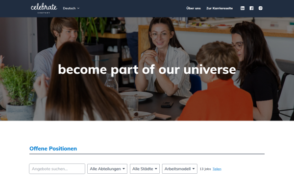 celebratecompany.recruitee.com