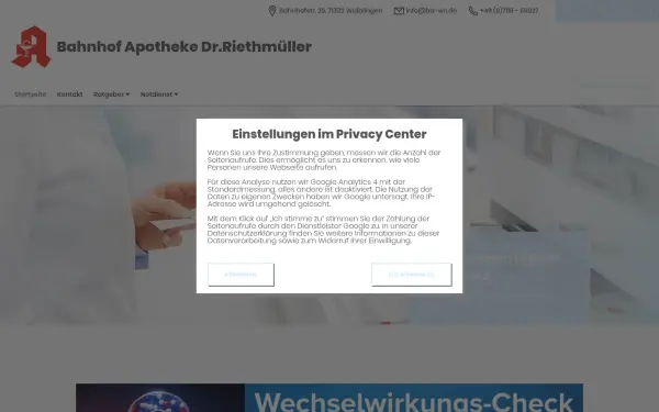 www.bahnhofapotheke-waiblingen-app.de