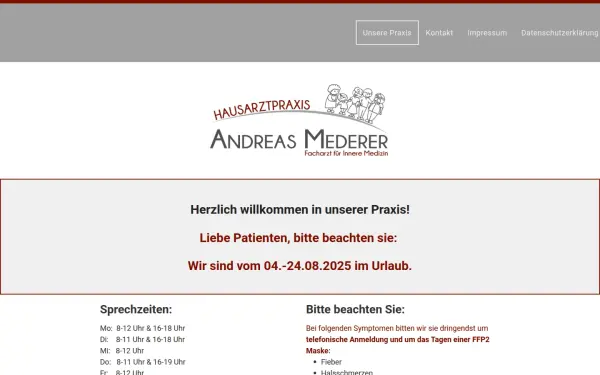 www.hausarztpraxis-mederer.de