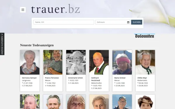 trauer.bz