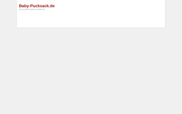 www.baby-pucksack.de