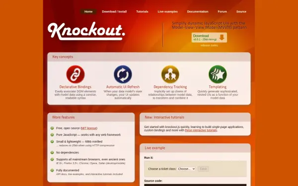knockoutjs.com