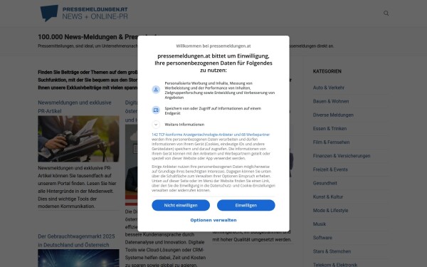 www.pressemeldungen.at