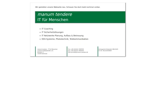 manum-tendere.de