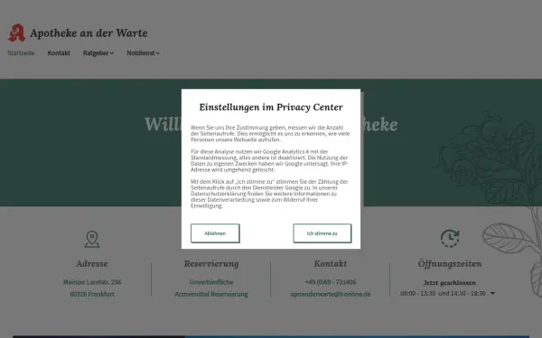 www.apothekeanderwarte.de