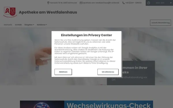 www.apotheke-am-westfalenhaus.de