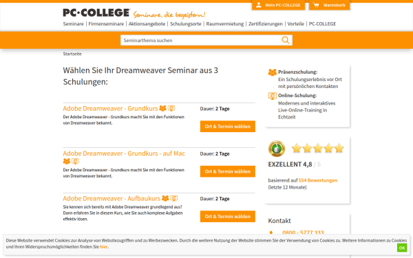 www.dreamweaver-seminar.de