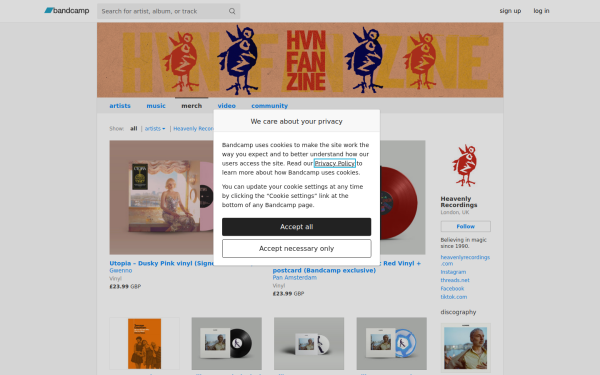 heavenlyrecordings.bandcamp.com