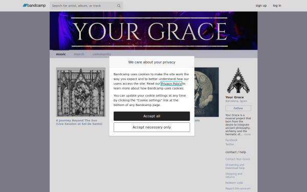 yourgracemusic.bandcamp.com