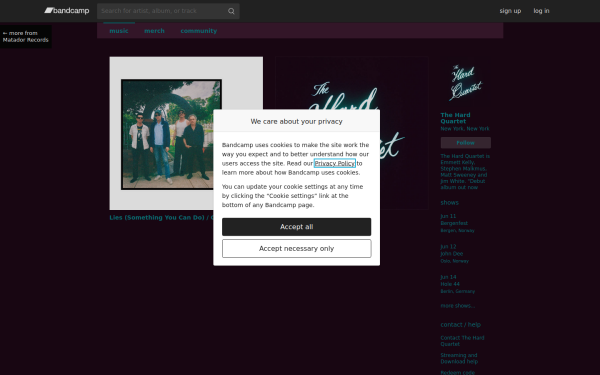 thehardquartet.bandcamp.com