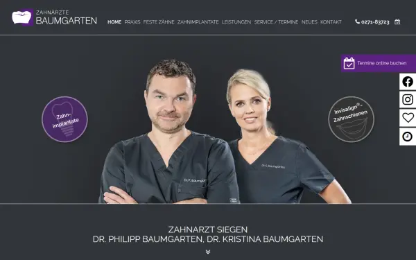 www.zahnaerzte-baumgarten.de