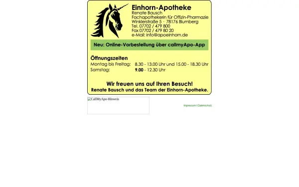 www.apoeinhorn.de