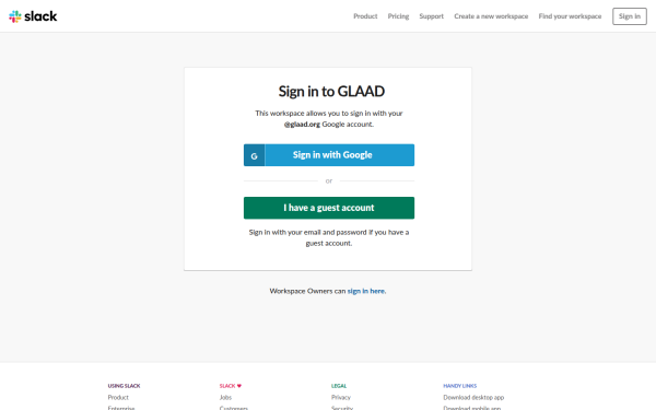 glaad.slack.com