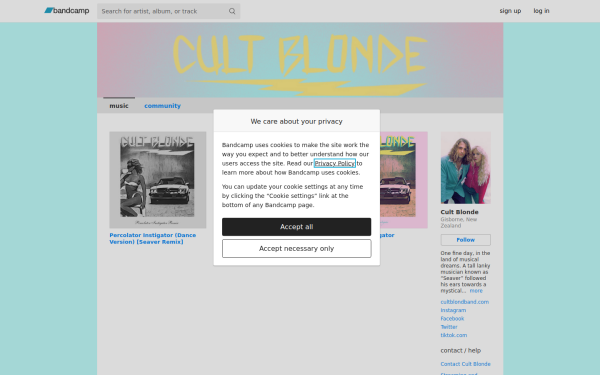 cultblonde.bandcamp.com