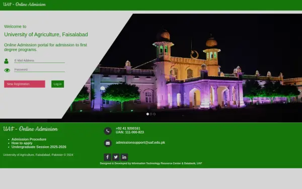 admissions.uaf.edu.pk