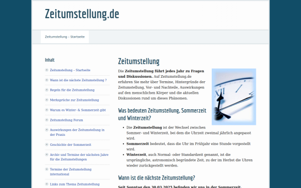 www.zeitumstellung.de