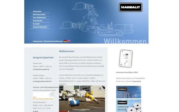 hausalit-bergbautechnik.de