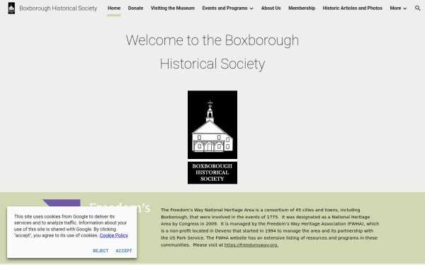 www.boxboroughhistoricalsociety.org