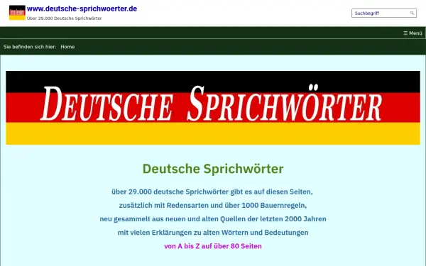 www.deutsche-sprichwoerter.de