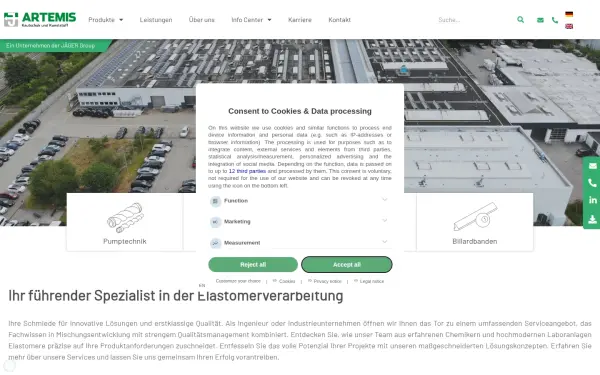 artemis-kautschuk.de