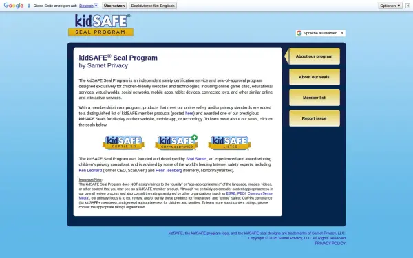 kidsafeseal.com